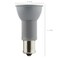 Satco 3w R12 LED 1383 Elevator Bulb 3000K Bayonet Single Contact Base 12 Volt